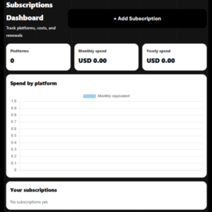 Subscription Management
